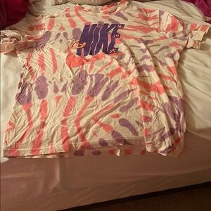 Orange and Purple Tie-Dye Shirt